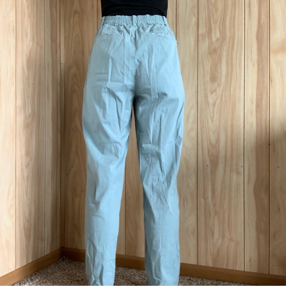 Gap TALL Mineral Blue High Rise Pleated Khakis - Picture 7 of 14